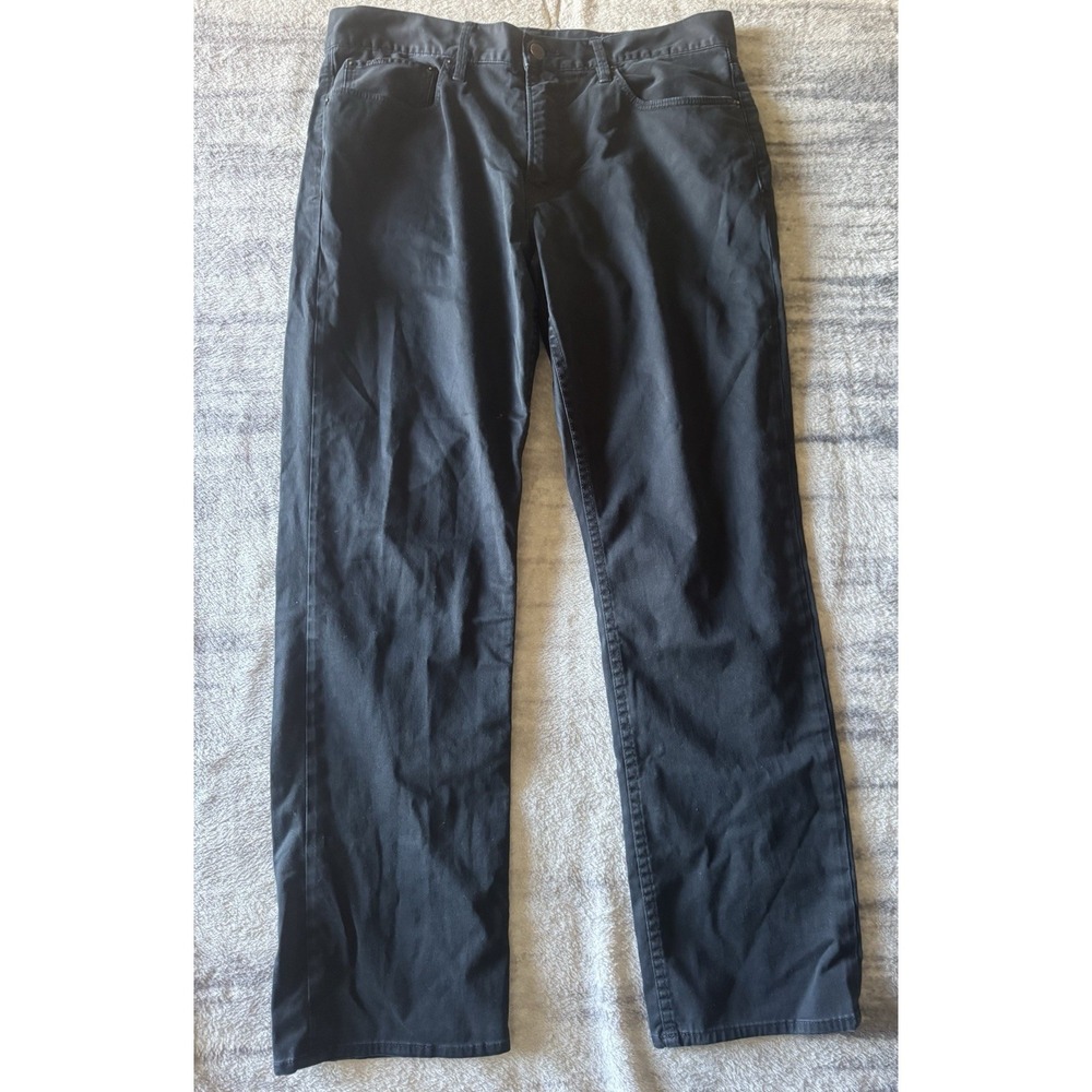 Polo Ralph Lauren Mens Black 5-Pocket Straight Leg Stretch Pants 34x32